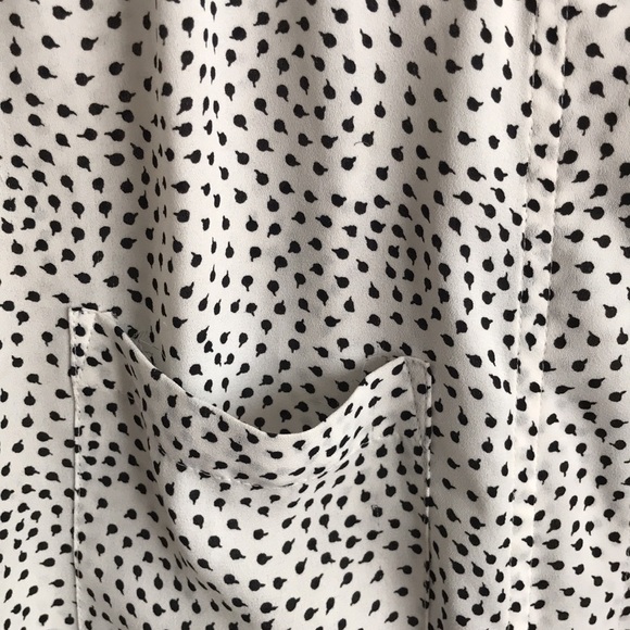 Black and White Polka Dot Blouse - Picture 2 of 5
